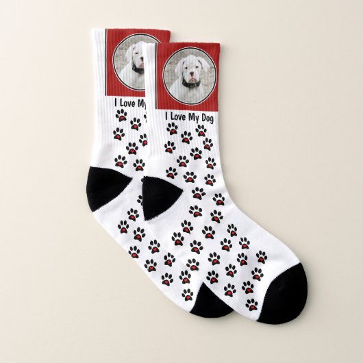 Benutzerdefinierte Dog-Foto-Socken - Benutzerdefin Socken (Paar)