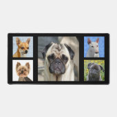 Benutzerdefinierte Dog-Fotos auf schwarz Schreibtischunterlage (Vorderseite)