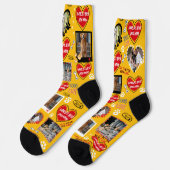 Benutzerdefinierte Dog-Gesichtssocken, Personalisi Socken (Linkes Detail)