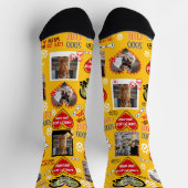 Benutzerdefinierte Dog-Gesichtssocken, Personalisi Socken (Oben)