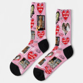 Benutzerdefinierte Dog-Gesichtssocken, Personalisi Socken (Linkes Detail)