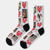 Benutzerdefinierte Dog-Gesichtssocken, Personalisi Socken (Linkes Detail)