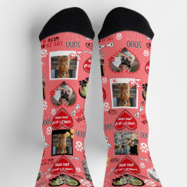 Benutzerdefinierte Dog-Gesichtssocken, Personalisi Socken