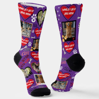 Benutzerdefinierte Dog-Gesichtssocken, Personalisi Socken