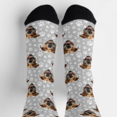 Benutzerdefinierte Dog-Gesichtssocken Socken (Oben)
