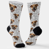 Benutzerdefinierte Dog-Gesichtssocken Socken (Gewinkelt)