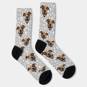 Benutzerdefinierte Dog-Gesichtssocken Socken