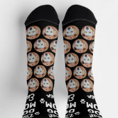 Benutzerdefinierte DOG-MAMA Personalisiertes Muste Socken (Oben)
