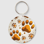 Benutzerdefinierte Dog-Paw Drucken Personalisierte Schlüsselanhänger (Vorderseite)