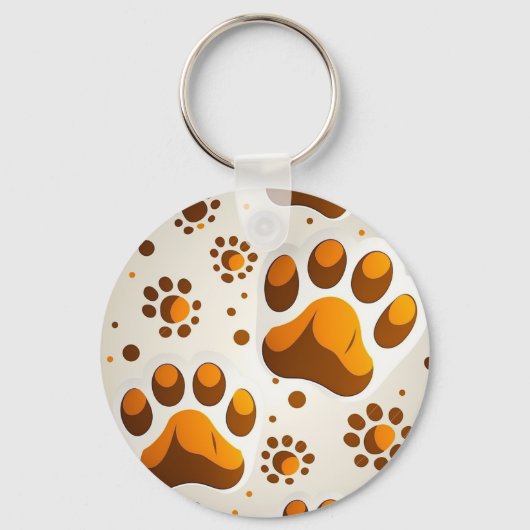 Benutzerdefinierte Dog-Paw Drucken Personalisierte Schlüsselanhänger (Vorderseite)