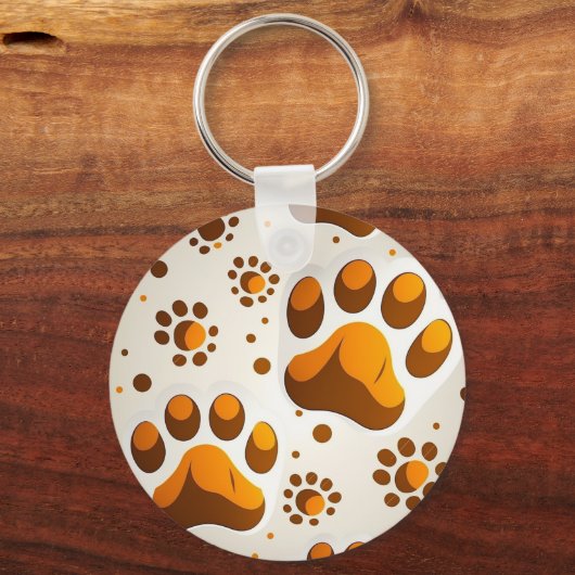 Benutzerdefinierte Dog-Paw Drucken Personalisierte Schlüsselanhänger (Vorderseite)