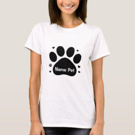 Benutzerdefinierte Dog-Paw drucken Personalisierte T-Shirt