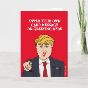 Benutzerdefinierte Donald Trump Cartoon Karte