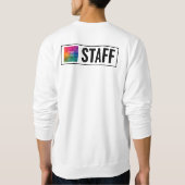 Benutzerdefinierte doppelseitige Druckvorlage Männ Sweatshirt (Rückseite)