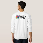 Benutzerdefinierte doppelseitige Druckvorlage Männ Sweatshirt (Schwarz voll)