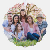 Benutzerdefinierte doppelseitige Familie mit zwei  Ornament Karte (Rückseite)