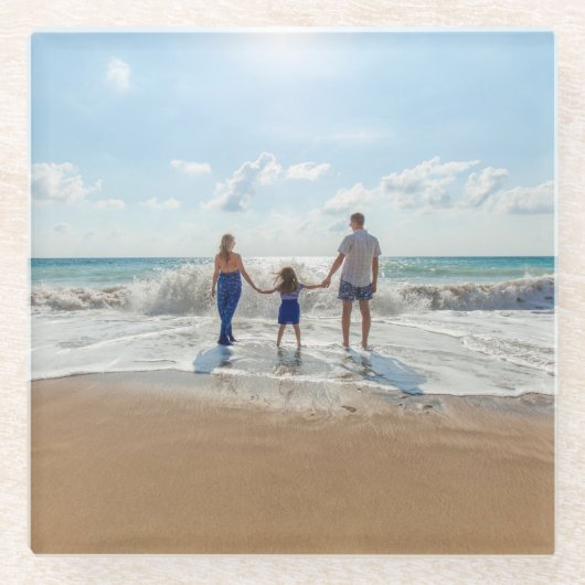 Benutzerdefinierte doppelseitige Personalisierte Glasuntersetzer (Vorderseite)