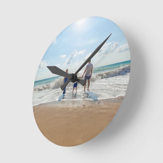 Benutzerdefinierte doppelseitige Personalisierte Runde Wanduhr (Winkel)