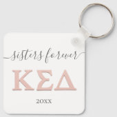 Benutzerdefinierte doppelseitige Studentinnenverbi Schlüsselanhänger (Rückseite)