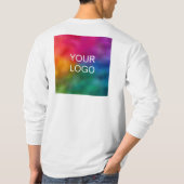 Benutzerdefinierte doppelseitige Upload-Logos Herr T-Shirt (Rückseite)