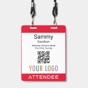 Benutzerdefinierte doppelte Slot-Name-Badge-Band Q Ausweis