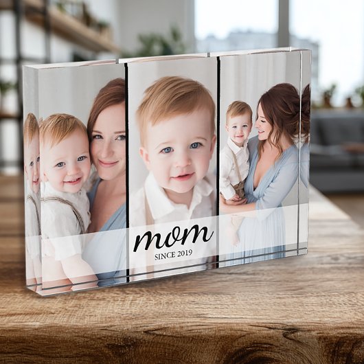 Benutzerdefinierte Drei-Foto-Mutter Fotoblock
