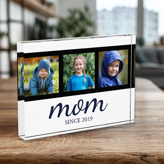 Benutzerdefinierte Drei-Foto-Mutter Fotoblock
