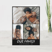 Benutzerdefinierte Drei-FotoCollage Karte (Vorderseite)