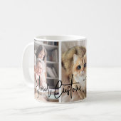 Benutzerdefinierte Drei-FotoCollage-Tasse Kaffeetasse (Vorderseite Links)