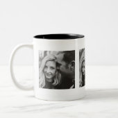 Benutzerdefinierte drei Fotos Personalisiert Zweifarbige Tasse (Links)