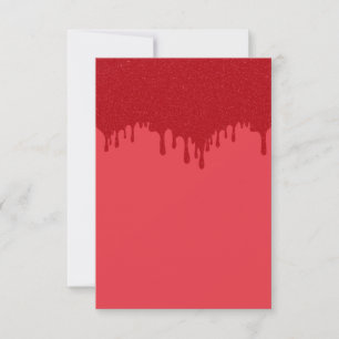 Benutzerdefinierte Drifttomato Red Flat Card RSVP Karte