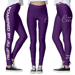 Benutzerdefinierte Druck Jiu Jitsu Crew Lila Spats Leggings