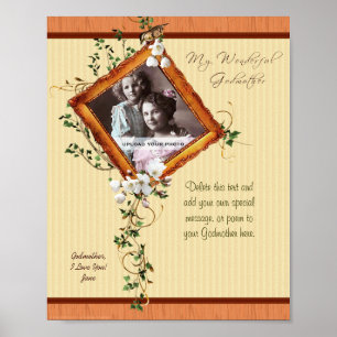 Benutzerdefinierte Druckvorlage für das Godmutter  Poster