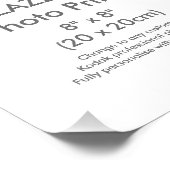 Benutzerdefinierte Druckvorlage für ein Foto mit 8 (Ecke)