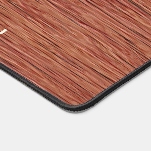 Benutzerdefinierte dunkelbraune Streifen Art auf I Schreibtischunterlage (Ecke)