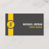 Benutzerdefinierte dunkelgraue schwarzgelbe Kunst Visitenkarte (Vorderseite)