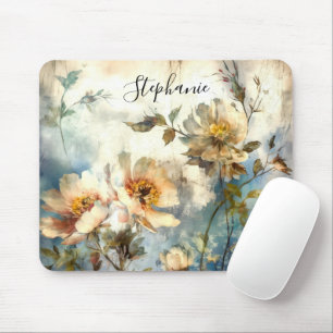 Benutzerdefinierte dunkle florale Ätherische Mousepad