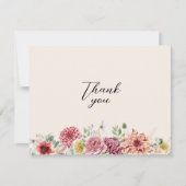 Benutzerdefinierte Dusty-Rose Dankeskarte (Vorderseite)