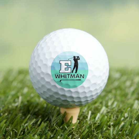 Benutzerdefinierte E-Initialen-Markierung - Golfsp Golfball (Insitu T-Shirt)