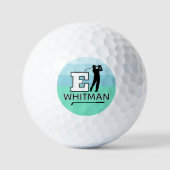 Benutzerdefinierte E-Initialen-Markierung - Golfsp Golfball (Vorderseite)
