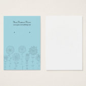 Benutzerdefinierte Earring-Card für hellblaue Mod- (Vorne & Hinten)