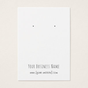 Benutzerdefinierte Earring-Karte für die einfache 