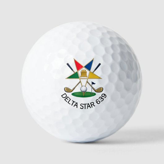 Benutzerdefinierte Eastern Star Golfbälle (Vorderseite)