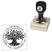 Benutzerdefinierte Eichenbaum-Rücksendeadresse Gummistempel (Stempel)