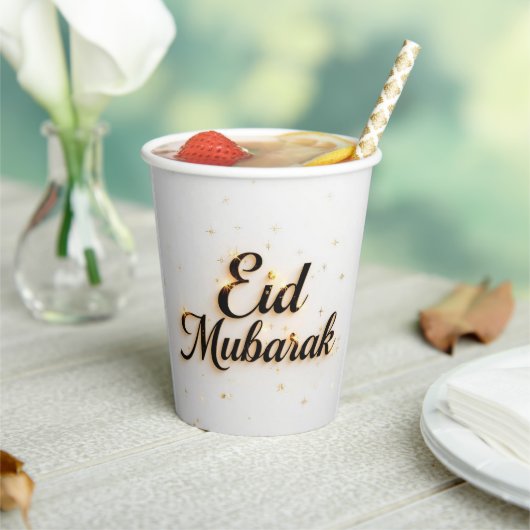 Benutzerdefinierte Eid Mubarak-Papierbecher EID DE Pappbecher (In Situ)