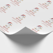 Benutzerdefinierte Eine Fröhliche Gans Dezember Er Geschenkpapier (Ecke)