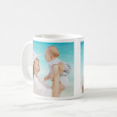 Benutzerdefinierte, einfache 2 horizontale Foto Kaffeetasse (Vorderseite Links)