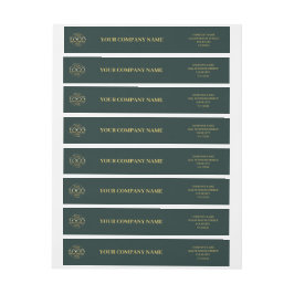 Benutzerdefinierte, einfache dunkelgrüne Firmenlog