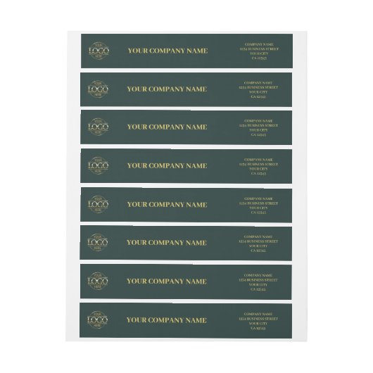 Benutzerdefinierte, einfache dunkelgrüne Firmenlog (Bogen)