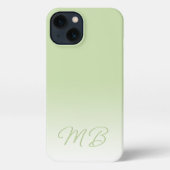 Benutzerdefinierte einfache Eleganlight Lime Green iPhone Hülle (Rückseite)